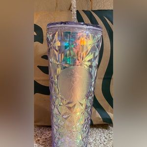 Starbucks Tumbler White Diamond Prism Unicorn - Holiday 2023 - Venti 24oz